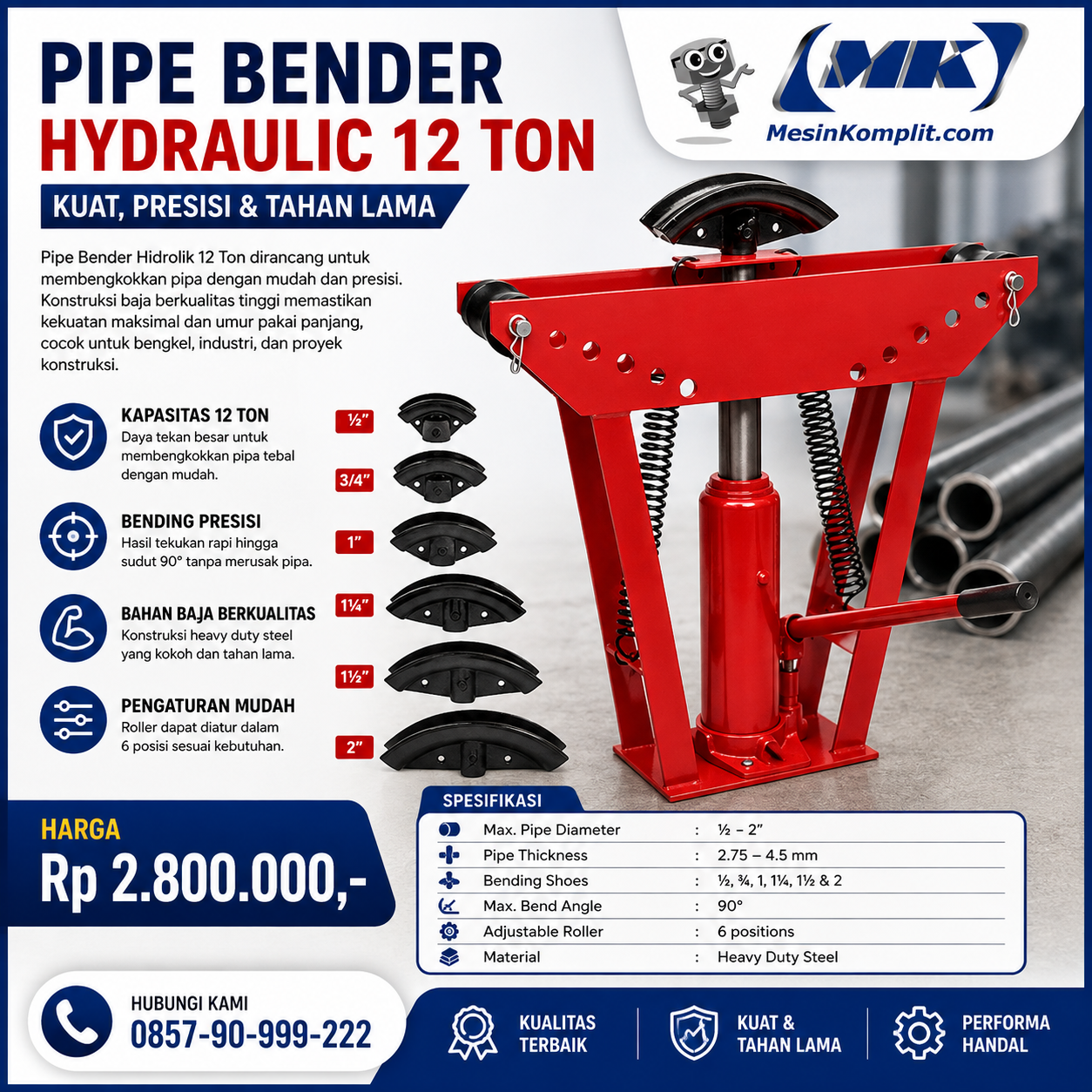 Pipe Bender Hidrolik...